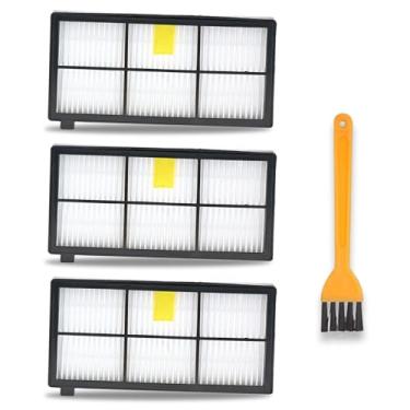 Imagem de Wolipury Filtro HEPA Pacote com 3 para Roomba Série 800 900 Filtros de Substituição a Vácuo de Alta Eficiência | Compatível com iRobot 860/870/880/960/980 e Peça #4636433