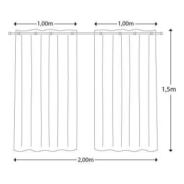 Imagem de Cortina Quarto Infantil Menina Menino 200X150
