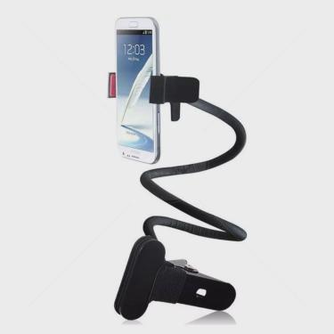 Imagem de Suporte para Celular Haste Longa Ajustável, Fixação Grampo para Smartphone, no Carro, Mesa, Cama, Cadeira, Sofá