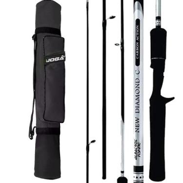 Imagem de Kit Porta Bolsa Vara Albatroz  Diamond Carretilha 1,68mt 12lb