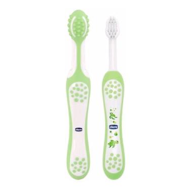 Imagem de Conjunto De Escova Para Aprendizagem Oral Care Chicco Verde