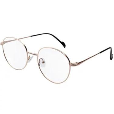 Imagem de Armação Óculos Grau 2 Em 1 Clipon Redondo Masculino Aruba