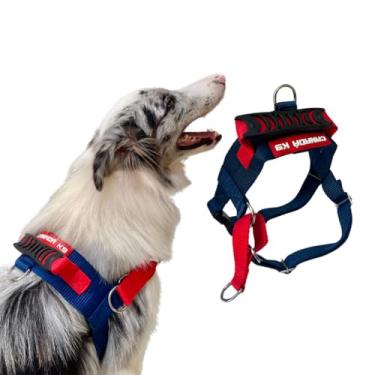 Imagem de Coleira Peitoral Anti-puxão para Cães Fortes - Tamanho M (azul marinho)