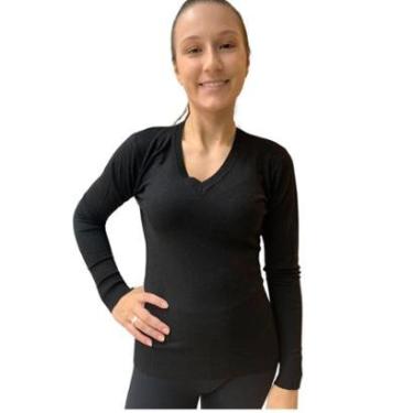 Imagem de Blusa Dunialin Feminina Modal Preta 2427 Cor:;Tamanho:G;Gênero:Feminino-Feminino