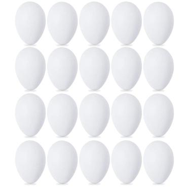 Imagem de Ovos de plástico Double Couple White, 20 unidades para caça e presente