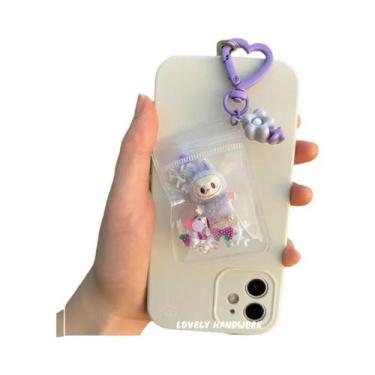 Imagem de Mini Labubu Escombros Chaveiro De Pelúcia Fofo Saco De Caminhada De Be