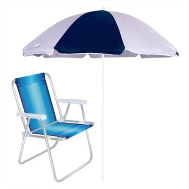 Imagem de Guarda Sol Praia Gigante 1,80m Piscina E Pesca Proteção UV Mor, Cadeir