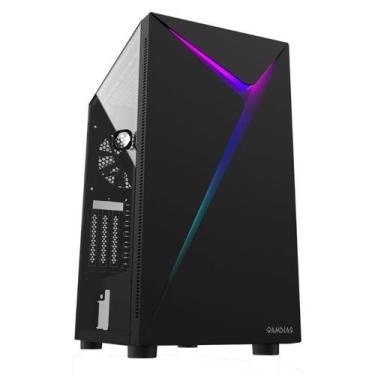 Imagem de Gabinete Gamer Gamdias Argus E4 Elite RGB Mid Tower s/ Fan