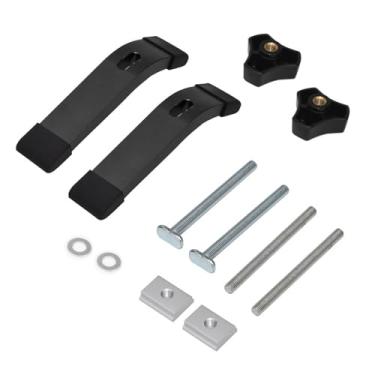 Imagem de Ioensy T faixas segure pressionamento de ligas de alumínio de alumínio CLAMP CLAMP PLACA PLACA de de com PARCENDO E SILDER para OS ROUTERS CNC Pressions, Preto