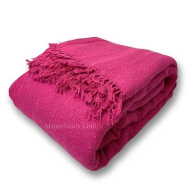 Imagem de Manta para Sofá Cama Gigante Super King 1,80x3,00 metros 100% Algodão Protetor Capa(Rosa)