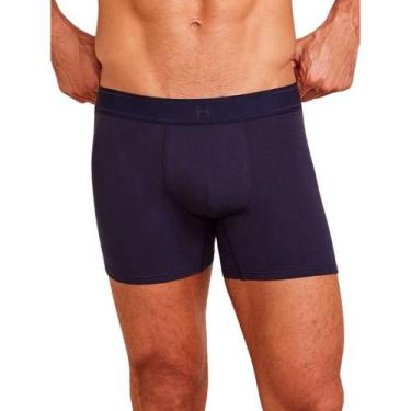 Imagem de Cueca Boxer Box Hope Underwear Conforto Cós Elástico Algodão, Marinho,