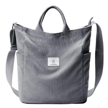 Imagem de Sacola KALIDI Corduroy Large Messenger Anti Splash Feminina