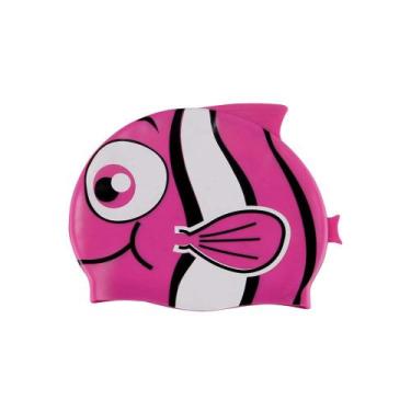 Imagem de Touca de Natação Silicone Peixinho - Rosa - MOR