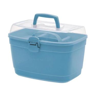 Imagem de Caixa Maleta Multiuso Organizadora Manicure Maquiagem Box Grande 36x22