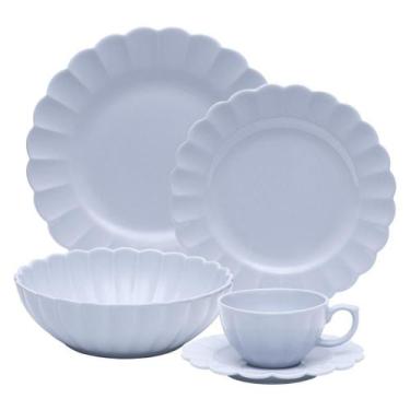 Imagem de Aparelho de Jantar e Chá 30 Peças Oxford Flora Áster