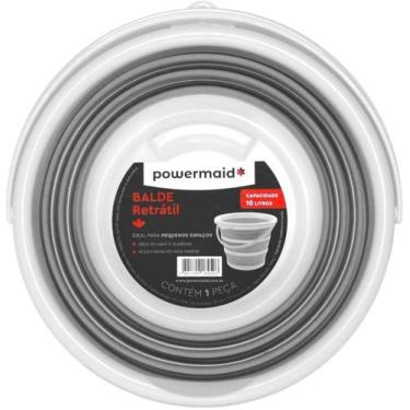 Imagem de Balde Dobrável Retrátil Silicone 10l Powermaid