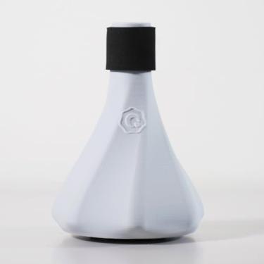 Imagem de Mudo para prática de trompete – QooMute leve com sistema de cápsula 3 em 1 (silenciador, sopro, tom) – Design de latão (Asche - Cinza cinza)