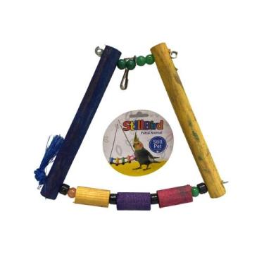 Imagem de Brinquedo Parquinho Calopsita Papagaio Periquito Agaponis Brinquedos A