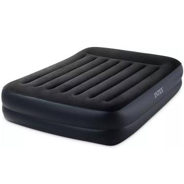 Imagem de Colchão Inflável Casal Dura Beam Raised Preto Com Bomba Elétrica 220v