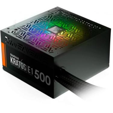 Imagem de Fonte 500W Gamdias Kratos - RGB - Eficiência 80% - 80 PLUS® White - E1-500W