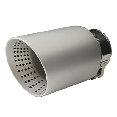 Imagem de Kipalm Ponta De Silenciador Escapamento Aço Inoxidável Fosco Para Tubo Escape Carro, Braçadeira Ou Soldado (Diâmetro Interno Entrada 2,5" - Diâmetro Externo Saída 4")