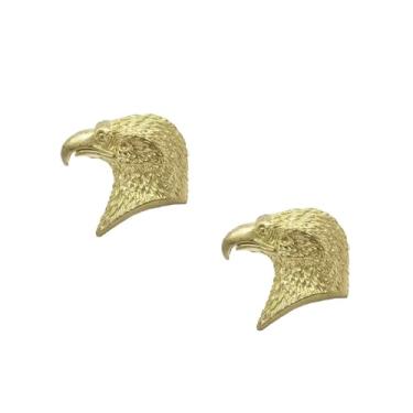 Imagem de JSBWSFA 2 peças de latão maciço criativo dourado puxador de animal puxadores de cômoda de ouro puxadores de gaveta puxadores de armário vintage exclusivos para armário de porta, gaveta, móveis art