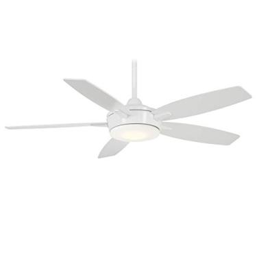 Imagem de Minka-Aire Ventilador de teto F690L-WH Espace 122 polegadas com luz LED regulável 18W integrada em acabamento branco