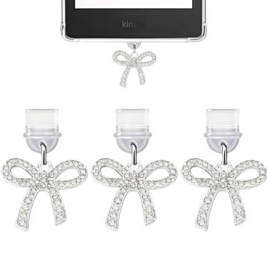 Imagem de Berloques para Kindle, pingente de plugue de poeira compatível com Kindle com porta de carregamento tipo C, presente para amantes de livros, homens, mulheres, professores, estudantes, acessórios para