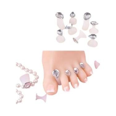 Imagem de Separadores De Dedos De Silicone Macio E Fofo, Conjunto De 8 Peças Par