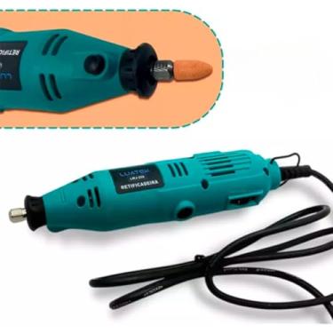 Imagem de Ferramenta De Precisão Mini Retífica 110v Profissional 6 Velocidades Retífica Multiuso Com Kit Completo de Acessórios