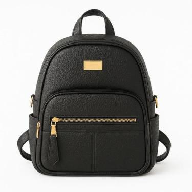 Imagem de Mochila Feminina Média em material sintético Texturizado com Alças Aju