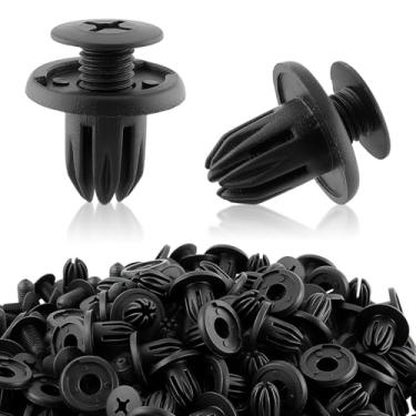 Imagem de MOTOALL Clipes de corpo de rebite tipo push de nylon dianteiro para-choque traseiro forro exterior de para-choque painel de acabamento de porta painel de acabamento de proteção prendedor de retentor de 10 mm orifício para Honda para Acura para BMW Mini Cooper - 100 peças