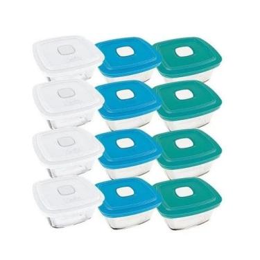 Imagem de Jogo De 12 Potes Marmita Marinex Facilita Vap 500ml Nadir - Nadir Figu