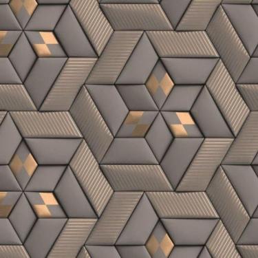Imagem de Painel De Parede The Wall 2 Geométrico Dourado 391781