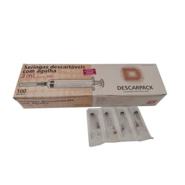 Imagem de DESCARPACKSLIP Descarpack - Seringa 03Ml Com Agulha 25 X 0 70 Mm