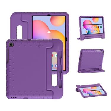 Imagem de Bolete Capa infantil para Samsung Galaxy Tab S6 Lite 10,4 polegadas 2024/2022/2020, com suporte S Pen, roxo