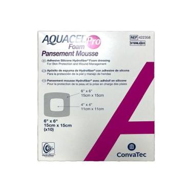 Imagem de Curativo Adesivo de Espuma Aquacel Foam Pro 15x15cm - 01 und - ConvaTe
