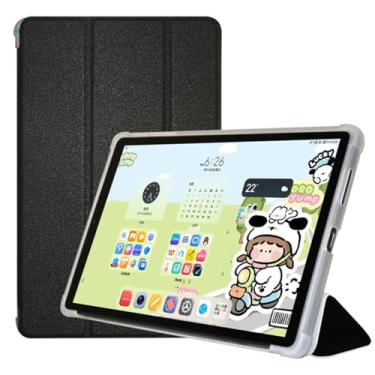 Imagem de Qiawum Capa com suporte fólio para tablet Alldocube iplay70 mini Ultra de 8,8 polegadas, capa fina de couro PU com vários ângulos de visão com função iplay70 mini Pro capa protetora traseira rígida
