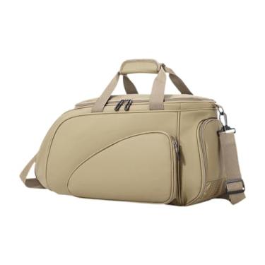 Imagem de predolo Bolsa de Treinamento para Tênis de Mesa, Bolsa Esportiva para Academia, Bolsa Transversal com Compartimento para Armazenamento, Suporte para Equipamen, Cáqui