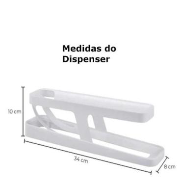 Imagem de Porta ovos duplo porta geladeira organizador 14 ovos - Egg Dispenser