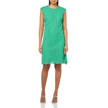 Imagem de Jones New York Vestido feminino rodado SLV com boné estendido, Kelly, PP