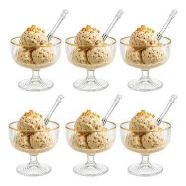 Imagem de Haüskraft -Taça para sobremesa de vidro Graffiato 310ml 6 peças