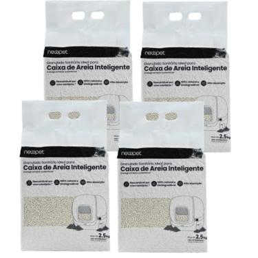 Imagem de NEWPET Areia Higiênica Biodegradável Granulado Tofu, Sem Poeira, Ffácil de Limpar e Recolher, Areia para Gatos Lavável com Controle de Odor, Areia Higiênica Premium para Gato Caixa Areia (10KG)