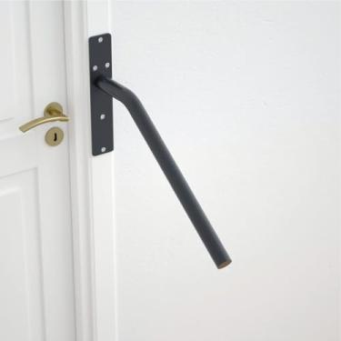 Imagem de Depisuta Saircase Handrail, Alloy Aço Montagem d a Parede Mão de Garras de Mão, Grade de Escada Pesada para Escadas Externas Escadas de Varanda de Garagem Banheiros d a Escada de Escada (Preto)