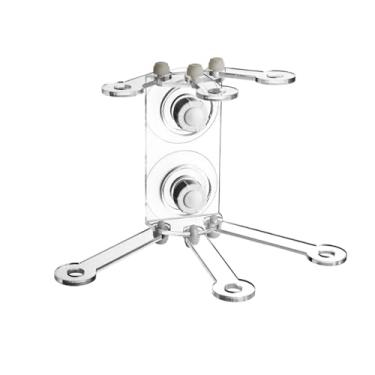 Imagem de MFMEXUL Estrutura de acrílico para aquário, acessórios para aquário, suporte para rochas claras, base móvel para corais