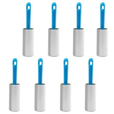 Imagem de Kit 8 Removedor De Pelos Adesivo Giratório 60 Folhas 20cm - Gici Home