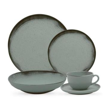 Imagem de Aparelho de Jantar e Chá 30 Peças Oxford Flat Pacífico