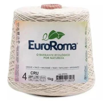 Imagem de Barbante euroroma fio 4 cor crú 1 kg 1525 mts
