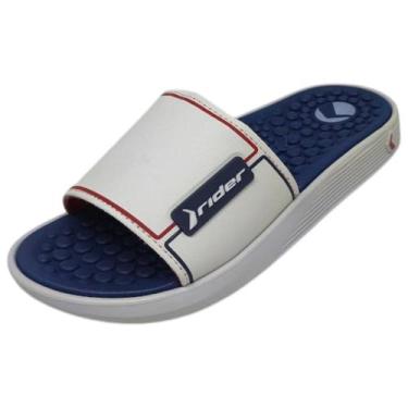 Imagem de Chinelo Infantil Menino Conforto Slide Rider Kids Pump, Branco, Branco