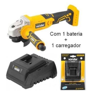 Imagem de Esmerilhadeira 4.1/2 18V Vonder c/ Bateria 4.0 Ah - iev 1808